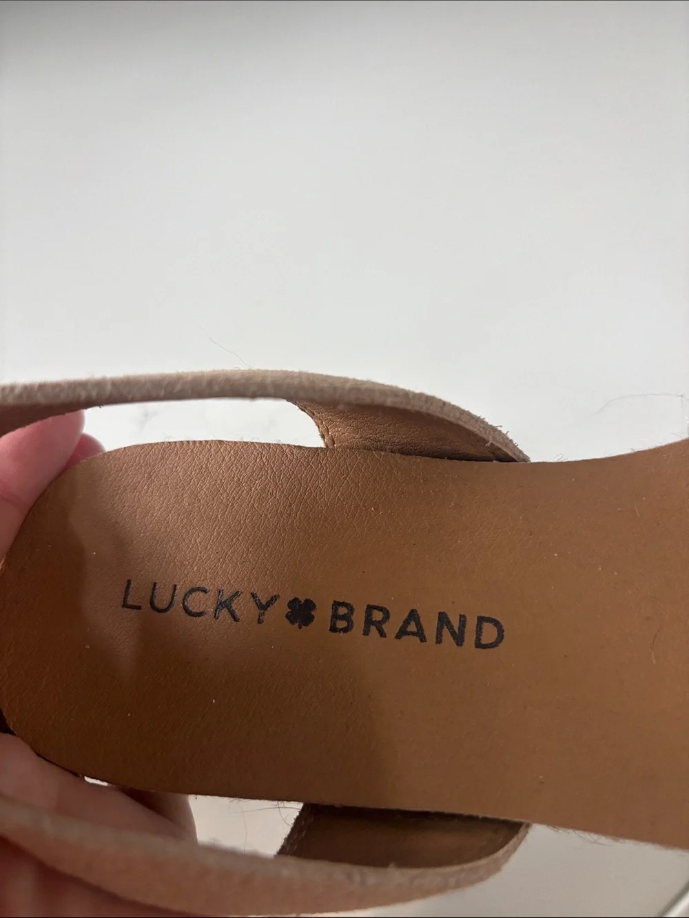 Lucky Brand Beige/Tan Espadrille Ankle Strap Sandals